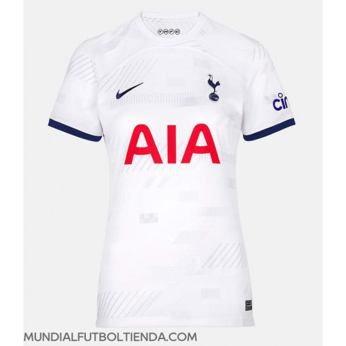 Camiseta Tottenham Hotspur Primera Equipación Replica 2023-24 para mujer mangas cortas